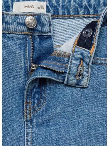 Mango Kids spijkerrok changeant blauw Meisjes Denim Effen 116
