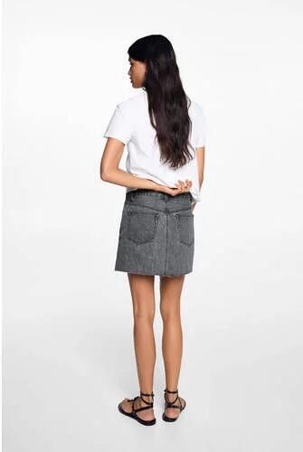 Mango Kids spijkerrok changeant grijs Meisjes Denim Effen 152(XXS) - Foto 2