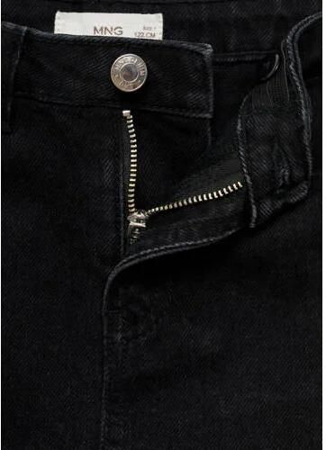Mango Kids spijkerrok changeant grijs Zwart Meisjes Denim Effen 116 - Foto 2