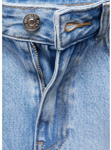 Mango Kids spijkerrok medium blue denim Blauw Effen 152(XXS)