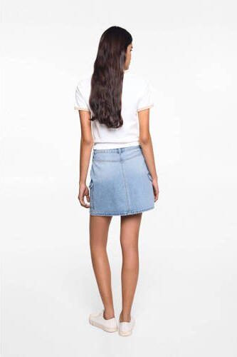 Mango Kids spijkerrok medium blue denim Blauw Effen 152(XXS) - Foto 2