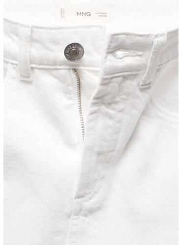 Mango Kids spijkerrok wit Meisjes Denim Effen 152(XXS)