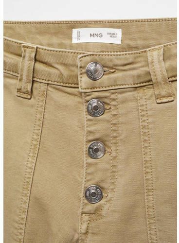 Mango Kids straight fit broek zand Beige Meisjes Katoen Effen 152(XXS) - Foto 2