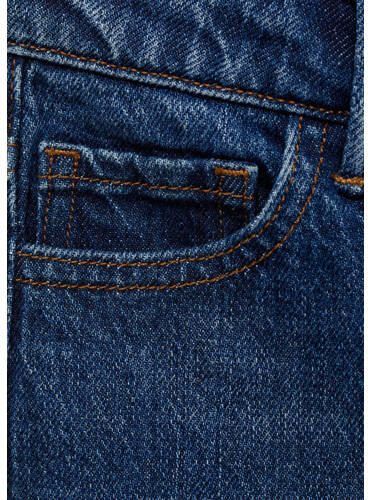 Mango Kids straight fit jeans changeant blauw Jongens Denim Effen 146 - Foto 2