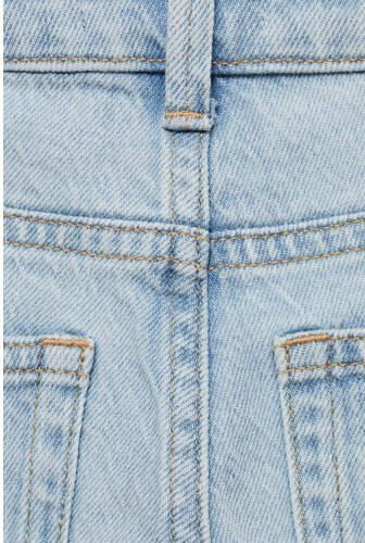 Mango Kids straight fit jeans changeant blauw Jongens Denim Effen 116 - Foto 2