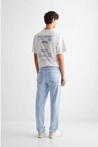 Mango Kids straight fit jeans changeant blauw Jongens Denim Effen 158(XXS) - Foto 2