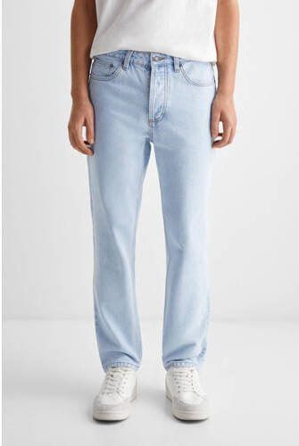 Mango Kids straight fit jeans changeant blauw Jongens Denim Effen 158(XXS) - Foto 3