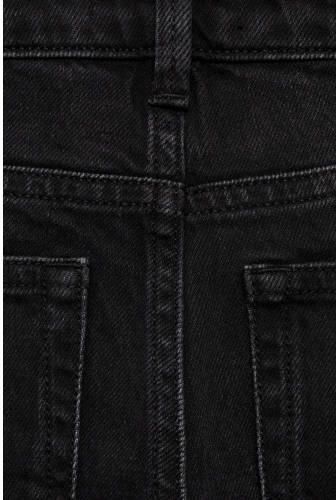Mango Kids straight fit jeans changeant grijs Zwart Jongens Denim Effen 116 - Foto 2
