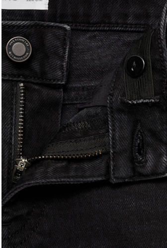 Mango Kids straight fit jeans changeant grijs Zwart Jongens Denim Effen 116 - Foto 3