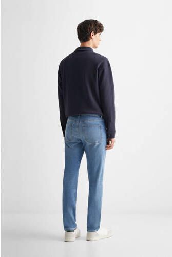 Mango Kids straight fit jeans medium blue denim Blauw 164(XS) - Foto 3