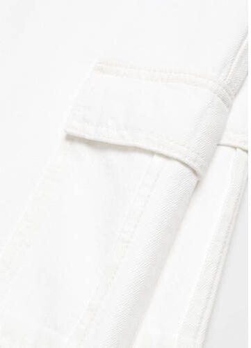 Mango Kids straight fit jeans wit Meisjes Katoen Effen 152(XXS) - Foto 2