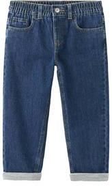 go Kids straight leg jeans blauw Denim Effen