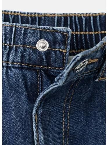 go Kids straight leg jeans blauw Denim Effen - Foto 2