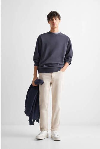 Mango Kids sweater blauw Jongens Katoen Ronde hals Effen 158(XXS) - Foto 3