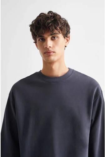 Mango Kids sweater blauw Jongens Katoen Ronde hals Effen 158(XXS) - Foto 2