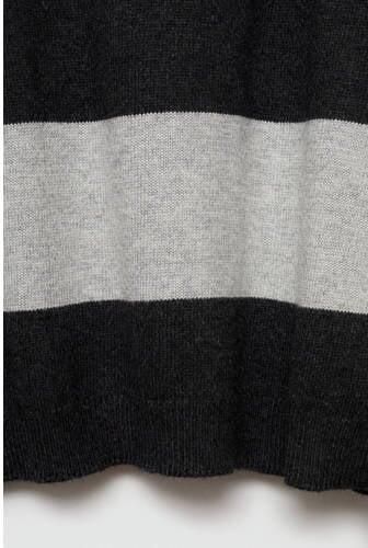 Mango Kids sweater grijs Trui Jongens Katoen Ronde hals Streep 128 - Foto 2