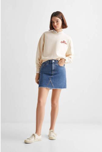 Mango Kids sweater met backprint ecru Backprint 152(XXS)