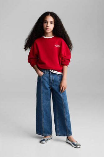 Mango Kids sweater met backprint rood Backprint 116 - Foto 3