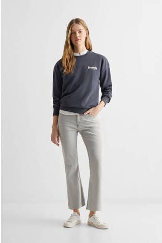 Mango Kids sweater met tekst antraciet Grijs Tekst 152(XXS)