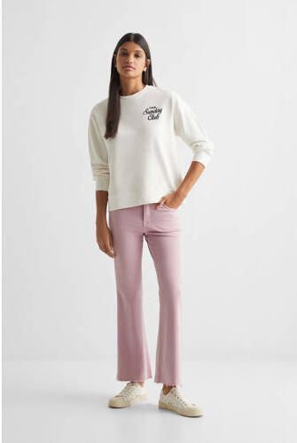 Mango Kids sweater met tekst wit Tekst 152(XXS) | Sweater van