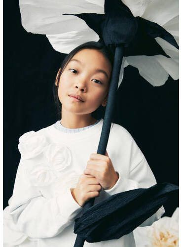 Mango Kids sweater wit Effen 116 | Sweater van - Foto 2