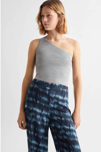 Mango Kids tie-dye loose fit broek donkerblauw blauw Meisjes Viscose Tie-dye 158(XS)