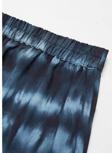 Mango Kids tie-dye loose fit broek donkerblauw blauw Meisjes Viscose Tie-dye 158(XS) - Foto 2