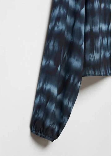 Mango Kids tie-dye top donkerblauw blauw Meisjes Viscose Strapless Tie-dye 152(XXS) - Foto 3