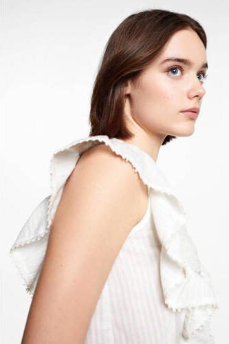 Mango Kids top ecru Meisjes Katoen Ronde hals Effen 152(XXS) - Foto 3