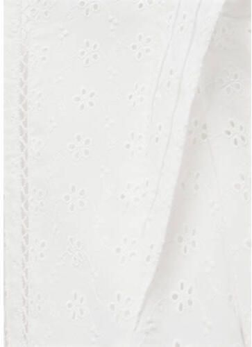 Mango Kids top wit Meisjes Katoen Ronde hals Effen 122