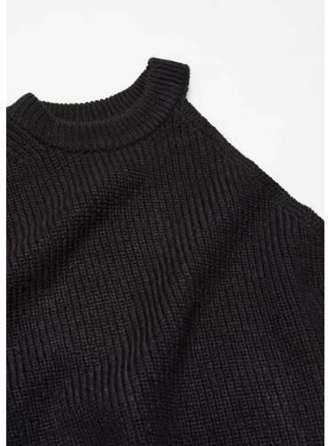 Mango Kids top zwart Meisjes Acryl Ronde hals Effen 152(XXS) - Foto 2