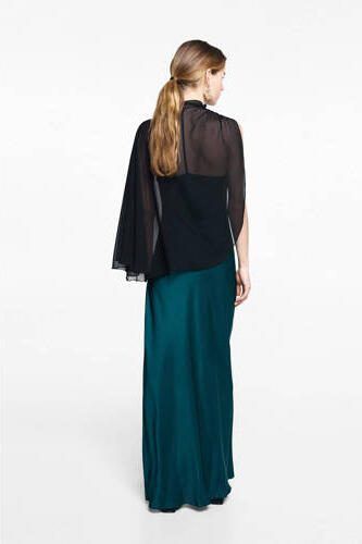 Mango Kids top Zwart Meisjes Polyester Opstaande kraag Effen 168(M) - Foto 3