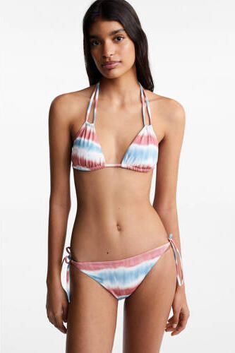 Mango Kids triangel bikini rood blauw wit Meisjes Polyester Streep 152(XXS) - Foto 2