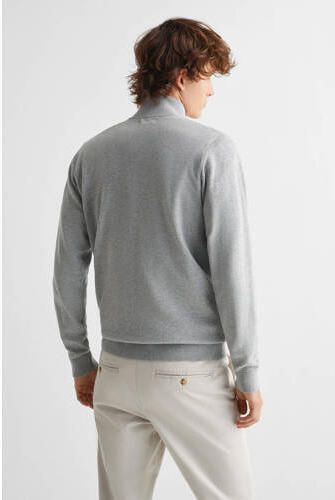 Mango Kids trui grijs Jongens Katoen Opstaande kraag Effen 164(XS) - Foto 3