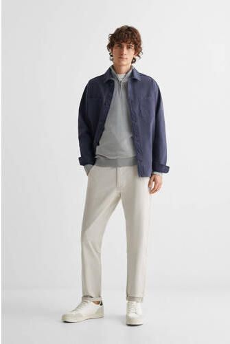 Mango Kids trui grijs Jongens Katoen Opstaande kraag Effen 164(XS)