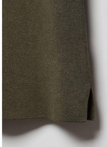 Mango Kids trui kaki Groen Meisjes Viscose Ronde hals Effen 152(XXS)