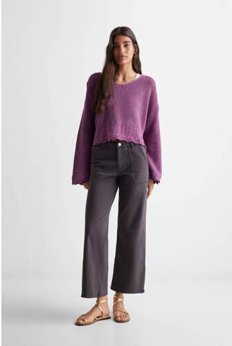 Mango Kids trui Meisjes Katoen V-hals Effen 152(XXS)