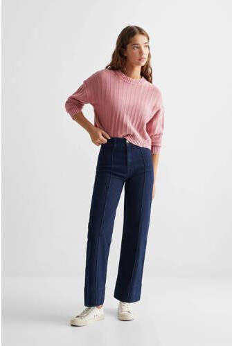 Mango Kids trui roze Meisjes Katoen Ronde hals Effen 152(XXS) - Foto 3