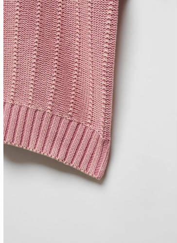 Mango Kids trui roze Meisjes Katoen Ronde hals Effen 152(XXS) - Foto 2