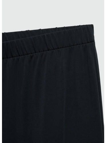 Mango Kids wide leg broek antraciet Grijs Meisjes Modal Effen 152(XXS) - Foto 2