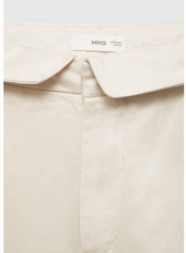 Mango Kids wide leg broek Beige Meisjes Katoen Effen 152(XXS) - Foto 2
