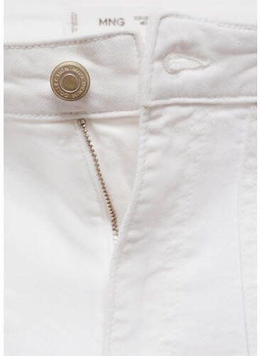 Mango Kids wide leg broek wit Meisjes Denim Effen 152(XXS)