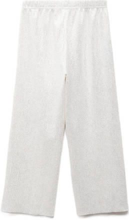 Mango Kids wide leg broek zilver Meisjes Polyester Effen 116 - Foto 2