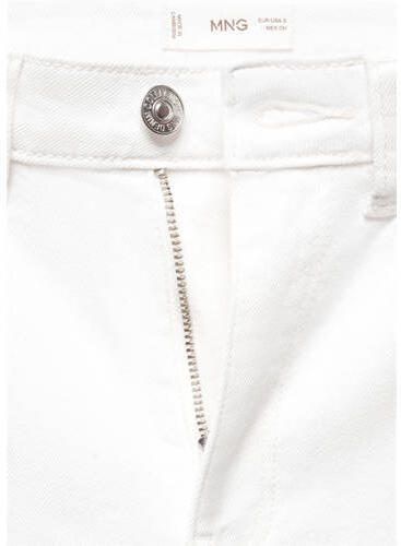 Mango Kids wide leg jeans wit Meisjes Stretchdenim Effen 152(XXS) - Foto 2