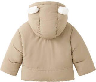 Mango Kids winterjas beige Jongens Polyester Capuchon Effen - Foto 3