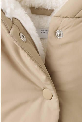 Mango Kids winterjas beige Jongens Polyester Capuchon Effen - Foto 2