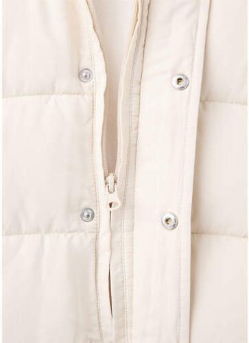 Mango Kids winterjas beige Meisjes Polyester Capuchon Effen - Foto 2