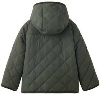 Mango Kids winterjas beige kaki Groen Jongens Polyester Capuchon Effen - Foto 3