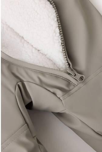 Mango Kids winterjas met teddy details bruin Jongens Polyester Capuchon - Foto 2
