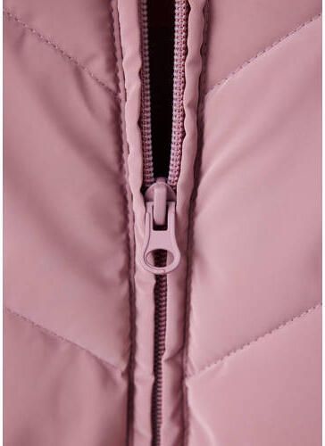 Mango Kids winterjas paars Meisjes Polyester Capuchon Effen